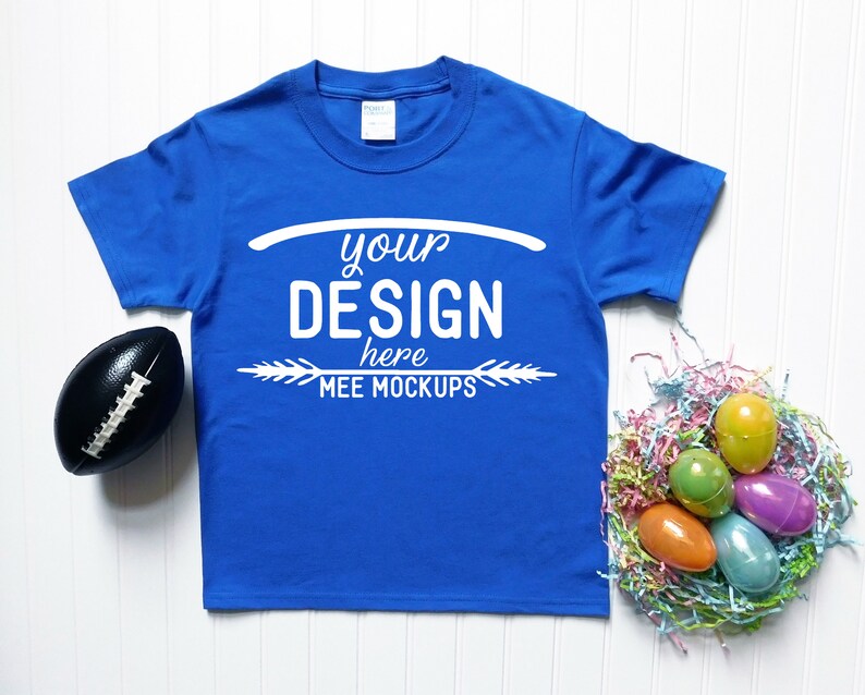 Download Royal Blue Youth T Shirt Mockup Port And Company Kids T Shirt Mockup Kids Easter Theme Mockup Clothing T Shirts Uthamjobs Com