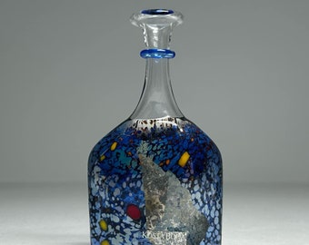 Signed Bertil Vallien 1992 Satellite Vase for Kosta Boda