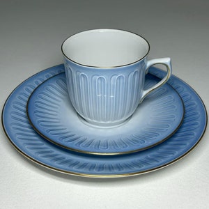 Bing and Grondahl Blue Ballerina Porcelain Coffee Set, Bing & Grøndahl Ballerina Coffee Trio, Bing and Grondahl Ballerina