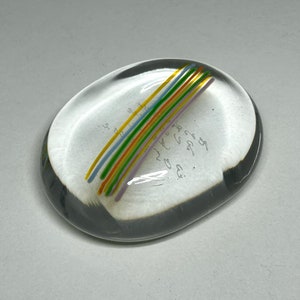 Kosta Boda Bertil Vallien Art Glass Paperweight &#39;&#39;Rainbow&#39;&#39;, Bertil Vallien Kosta Boda Sculpture, Bertil Vallien Rainbow Paperweight