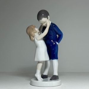 Bing and Grondahl Figurine #1781 &#39;Beloved Big Brother&#39;, Bing and Grøndahl Boy and Girl Porcelain Figurine, B&G Figurine No. 1781