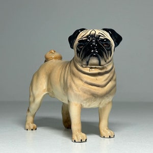 Beswick-pugbeeldje, Beswick Cutmil Cupie-beeldje, Beswick England-pugbeeldje, Beswick-hondbeeldje