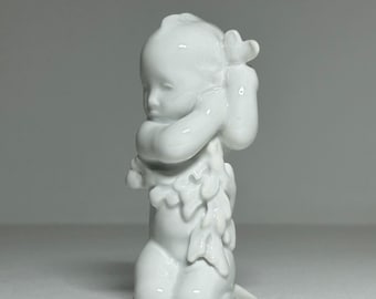 【保管品】B&G BING&GRONDAHL フィギュリン　少女　猫　1779 Only one Drop, Girl with Cat drinking milk, Bing & Grondahl