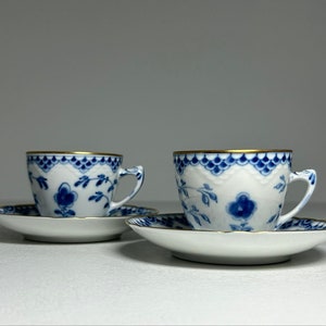 Bing and Grondahl Butterfly Dickens Gold Rim Porcelain Demitasse