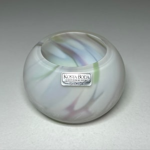Kosta Boda Monica Backström &#39;Zelda&#39; Art Glass Bowl, Monica Backström Zelda Kosta Boda Candle Holder
