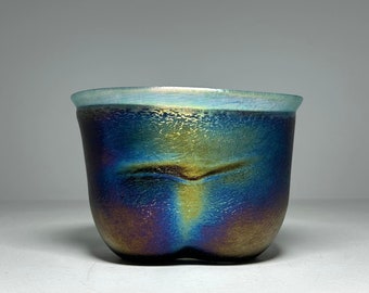Kosta Boda Bertil Vallien Large Art Glass Vase &#39;Volcano&#39;, Bertil Vallien Kosta Boda Volcano Vase, Bertil Vallien Volcano