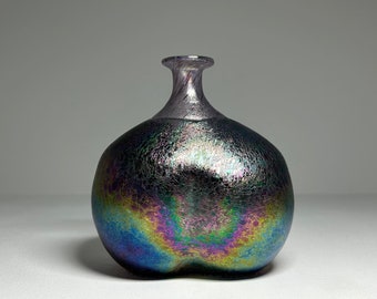 Kosta Boda Bertil Vallien Art Glass Vase 'volcano', Bertil Vallien