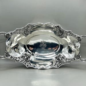 Centrotavola in argento massiccio tedesco 800 Louis Werner Berlin (308,6 grammi)