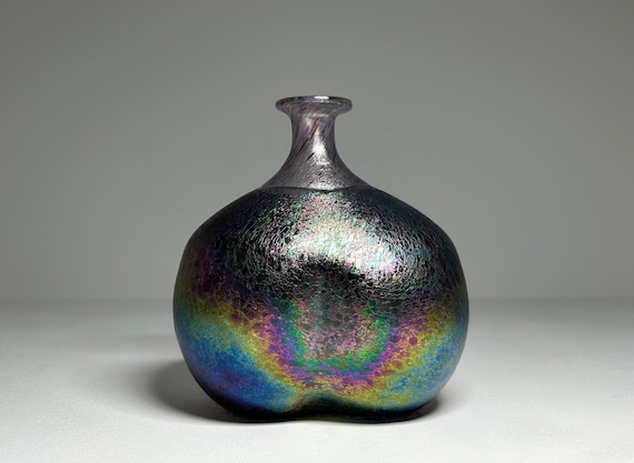 Kosta Boda 花瓶 花びん　B. Vallien Kosta Boda Glass Flower Vase Green Red Tulip Signed Ulrica