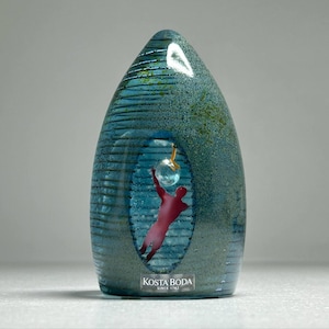 Kosta Boda Bertil Vallien Art Glass Sculpture 999006/1000, Bertil Vallien Kosta Boda Atelier Sculpture Paperweight