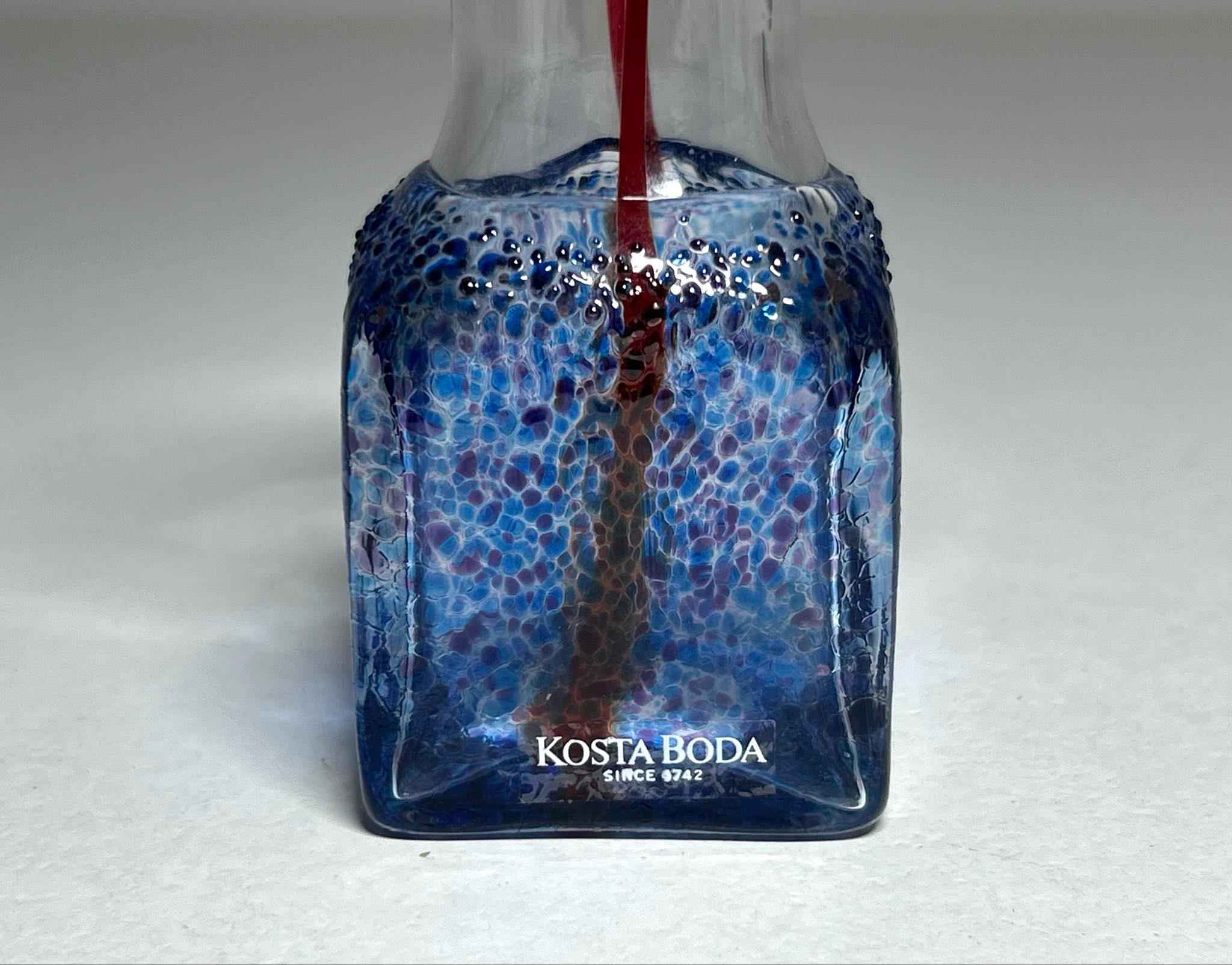 Kosta Boda Bertil Vallien Art Glass Miniature 'meridian