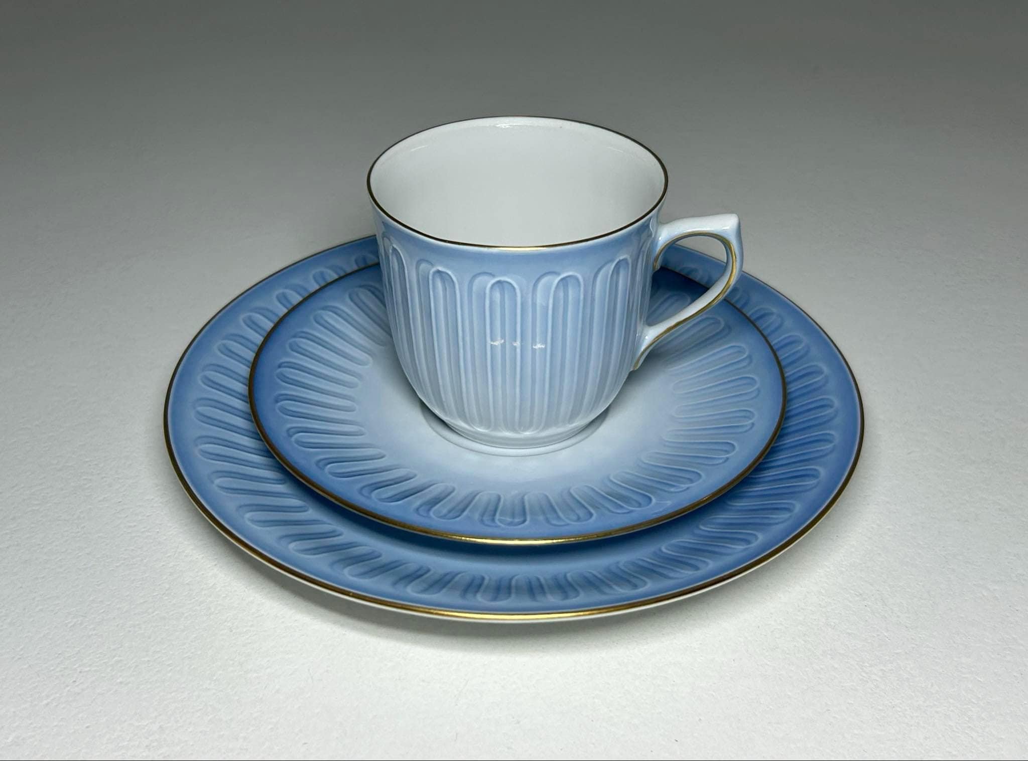 Bing and Grondahl Blue Ballerina Porcelain Coffee Set, Bing