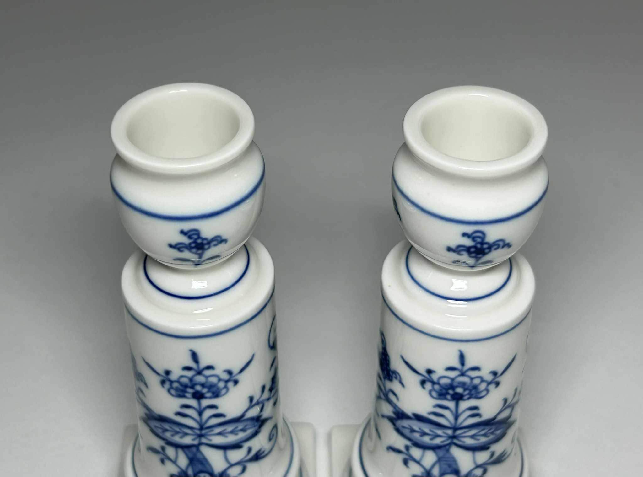 マイセン ブルーオニオン キャンドルスタンド 2 個セット、マイセン