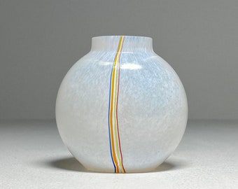 Kosta Boda Bertil Vallien Miniature Art Glass Vase ''rainbow