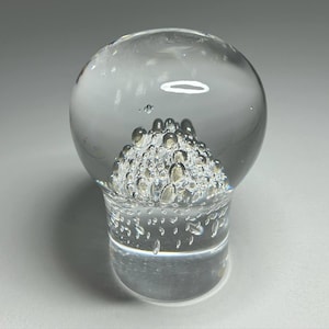 Kosta Boda Göran Wärff Art Glass Sculpture #97068, Göran Wärff Kosta Art Glass Heavy Sculpture, Goran Warff Art Glass Paperweight