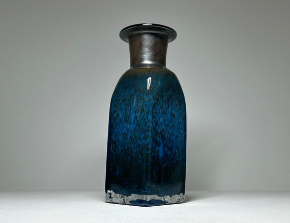 Kosta Boda 花瓶 花びん　B. Vallien Kosta Boda Antikva Purple & Blue Glass Artist Collection