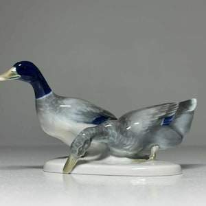 Rosenthal Figur Entenpaar #1909 von K. Himmelstoß, Rosenthal Entenfigur, Rosenthal Bavaria Figur &#39;Enten&#39;