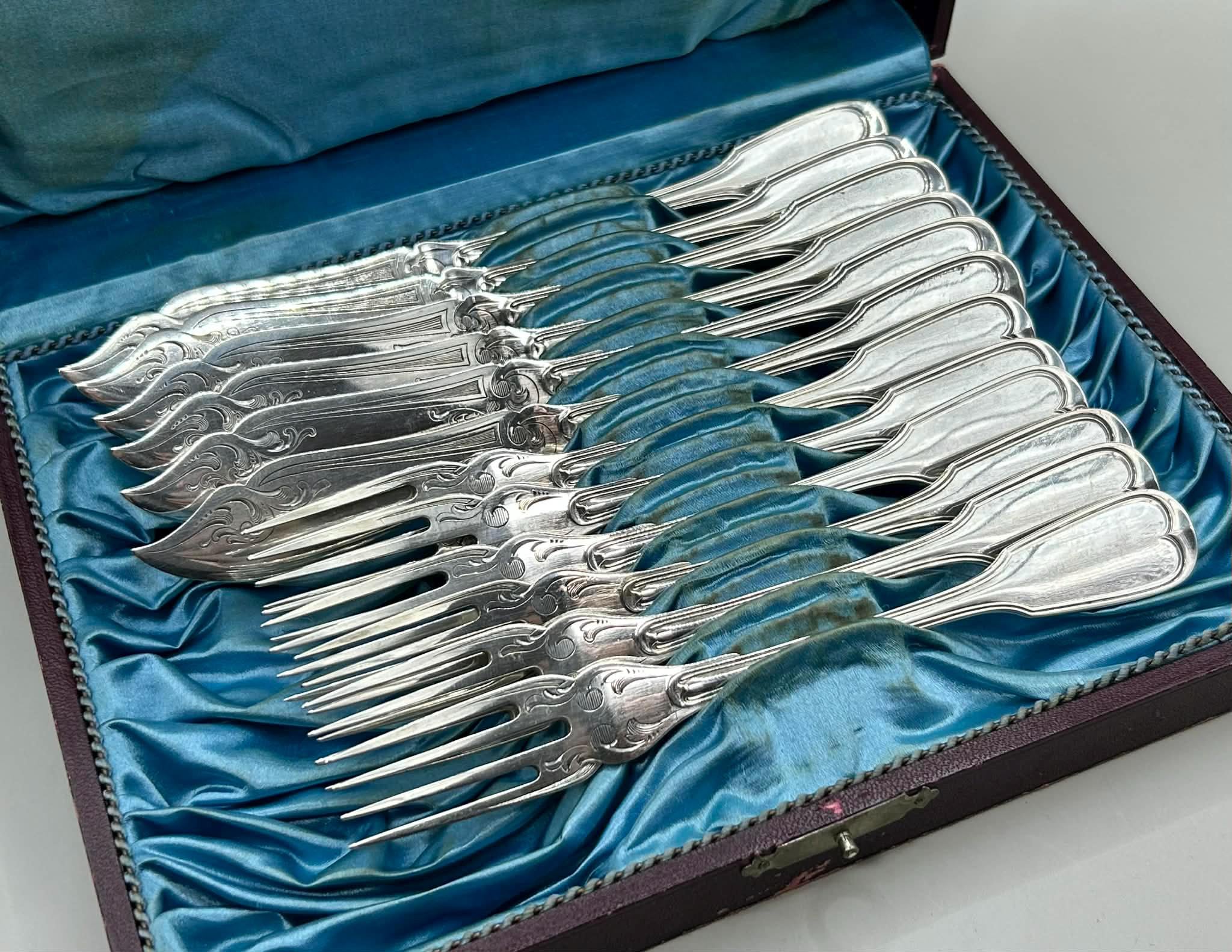 800 Silver Cutlery Set - Etsy