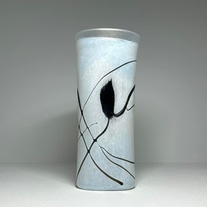 Rare Larger Kosta Boda Bertil Vallien Art Glass Vase &#39;&#39;Galaxy&#39;&#39;, Bertil Vallien Kosta Boda Atelier Vase, Bertil Vallien Artist Collection