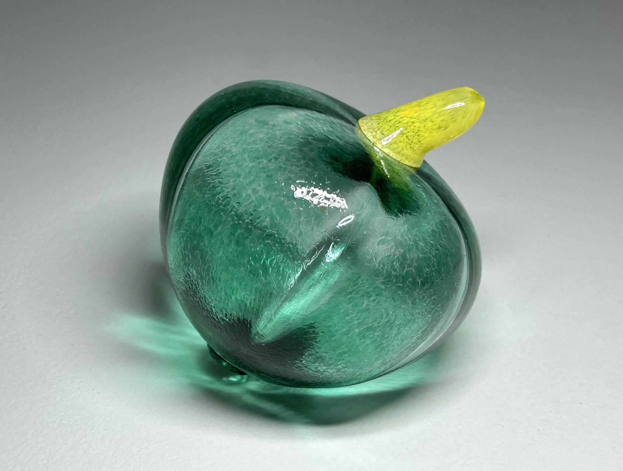 Kosta Boda Gunnel Sahlin Art Glass Sculpture Squash #98911, Gunnel Sahlin Frutteria Art Glass Sculpture for Kosta Boda