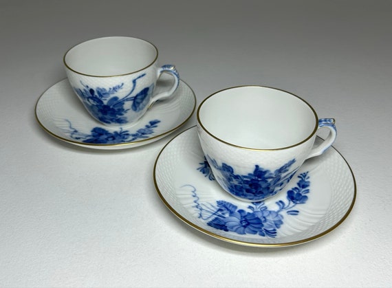ロイヤル コペンハーゲン ブルー フラワー ゴールド コーヒー セット