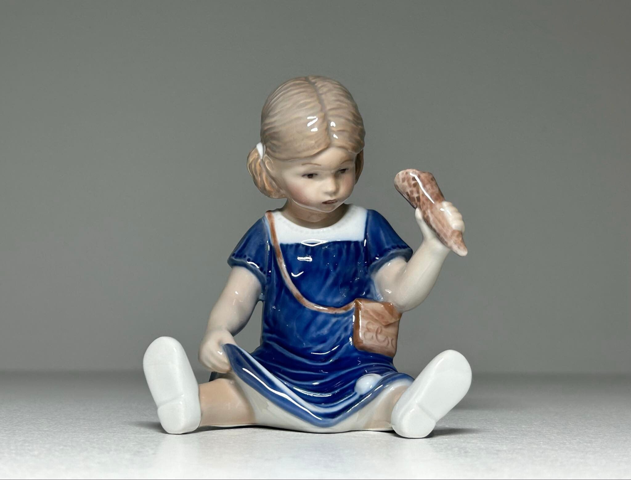 Royal Copenhagen Porcelain Figurine #673 Else Girl with Ice Cream