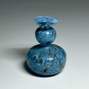 Kosta Boda Bertil Vallien Signed Art Glass Miniature Vase #0, Bertil Vallien Boda Afors Miniature Vase No 0