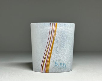 Kosta Boda Bertil Vallien スモール アート ガラス花瓶 ''Rainbow
