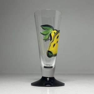 Ulrica Hydman-Vallien &#39;&#39;Lemon&#39;&#39; Schnapsglas #99945, Kosta Boda Ulrica Hydman Vallien Glas &#39;Lemon&#39; No 99945
