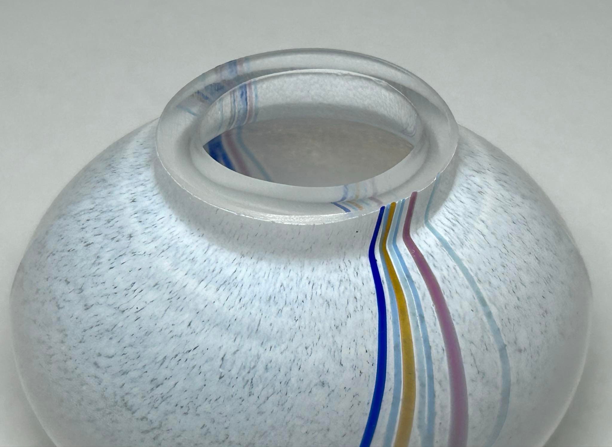 Kosta boda コスタボダ　ガラスBertil Vallien花瓶 Kosta Boda Bertil Vallien ミニチュア アート ガラス花瓶 ''Rainbow
