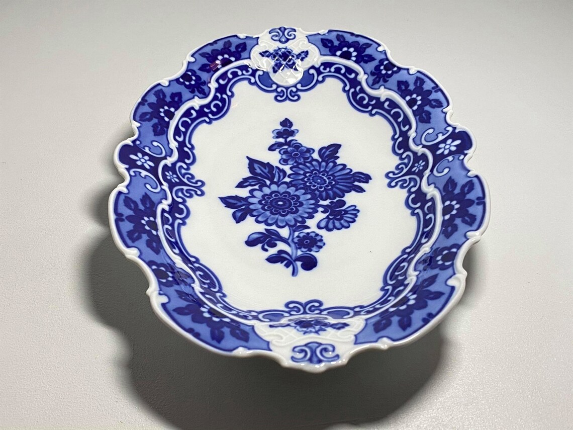Wallendorf W Echt Kobalt 1764 Vintage Large Porcelain Etsy