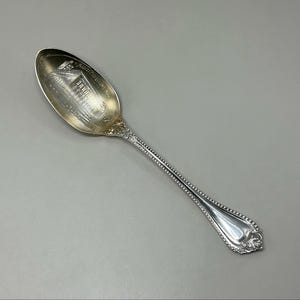 Sterling Silver &quot;The Auditorium Chicago&quot; Collector&#39;s Spoon, Sterling Silver Chicago Auditorium Souvenir Spoon, Solid Silver Chicago Spoon