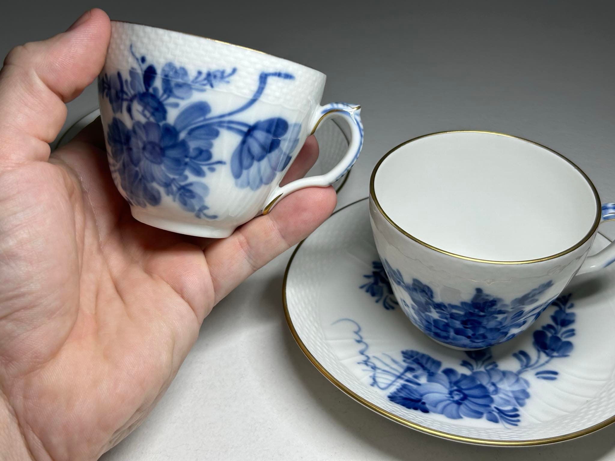 ロイヤル コペンハーゲン ブルー フラワー ゴールド コーヒー セット
