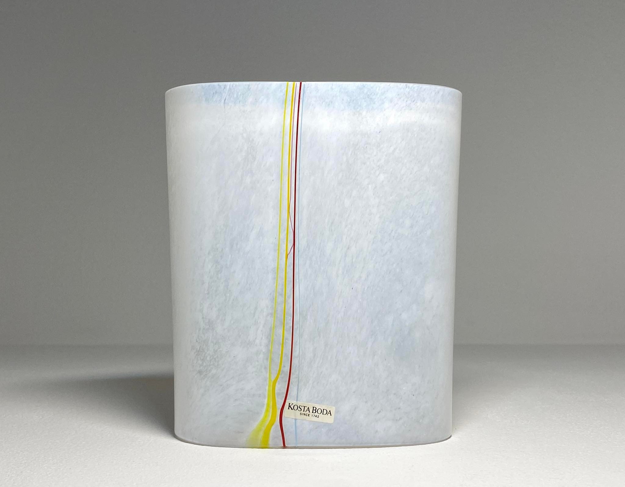 Kosta Boda Bertil Vallien アート ガラス花瓶 ''Rainbow''、Bertil