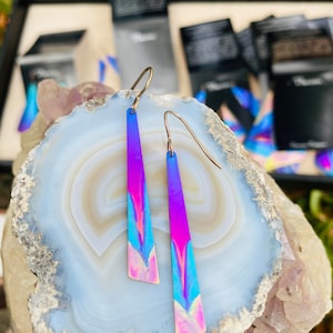 Titanium Love Sunset Dangle Earrings - Hypoallergenic