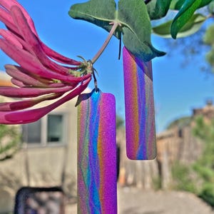 Titanium Canyon Sunrise Dangle Earrings - Hypoallergenic