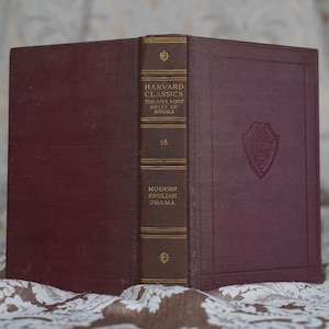 Harvard Classics: Modern English Drama P.F. Collier (1909) - Livres anciens, livres vintage, livres d’occasion, livres de collection Red Brown