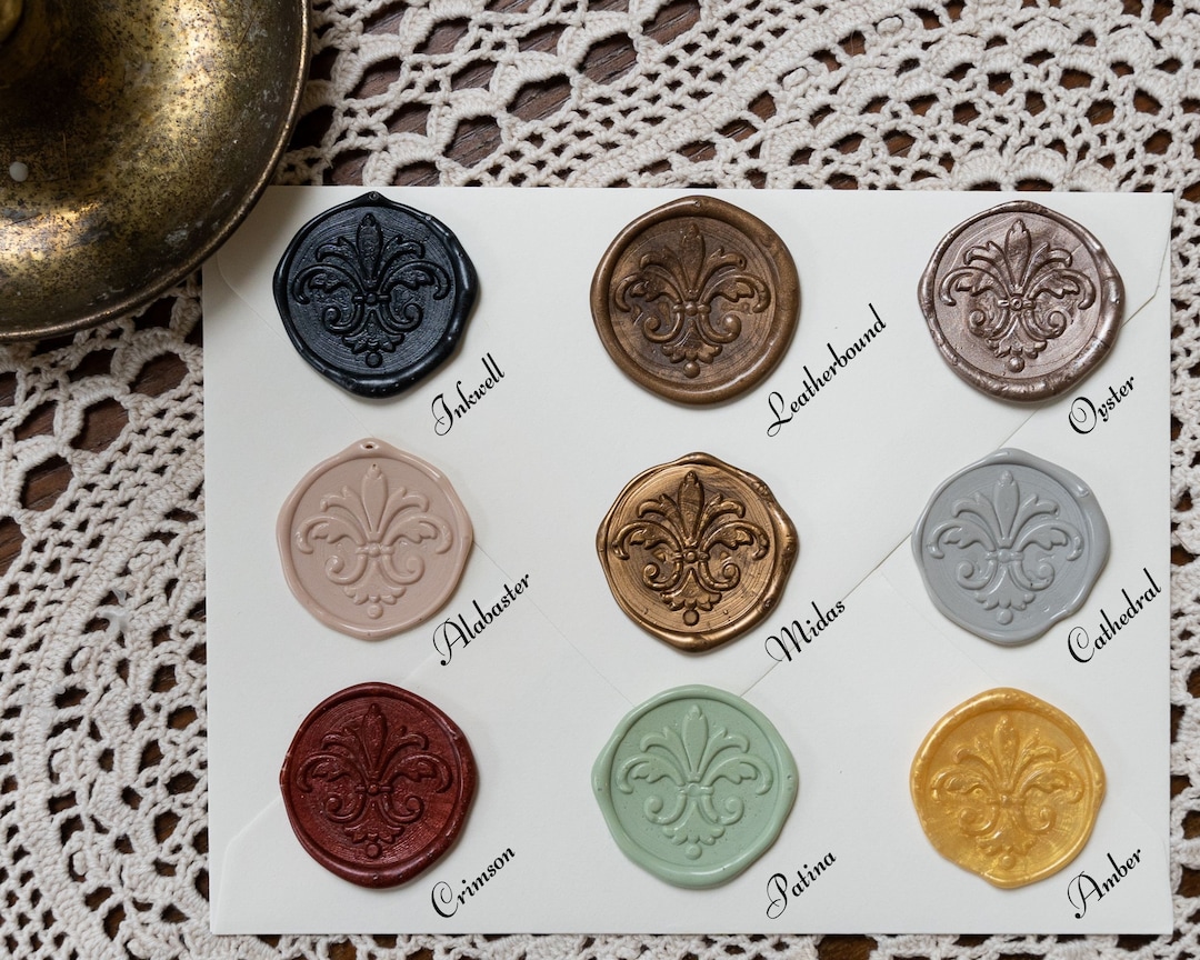 Custom Wax Seals With Adhesive, Premade Wax Seals for Letters and