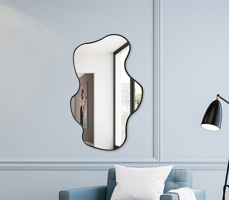 Asymmetrical Large  Full Length Mirror for Wall  Modern image 0