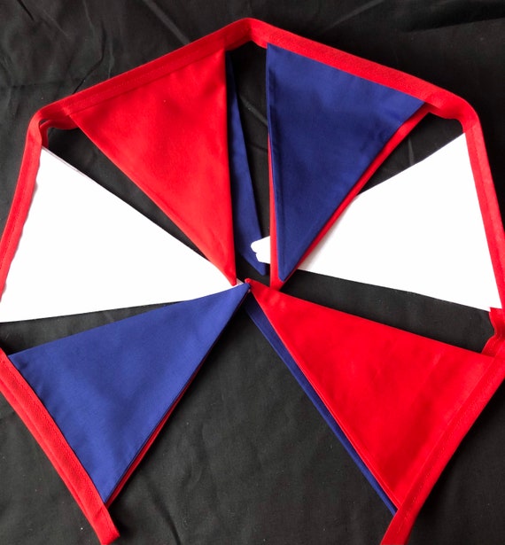 Red White and Blue Bunting Fabric - Etsy