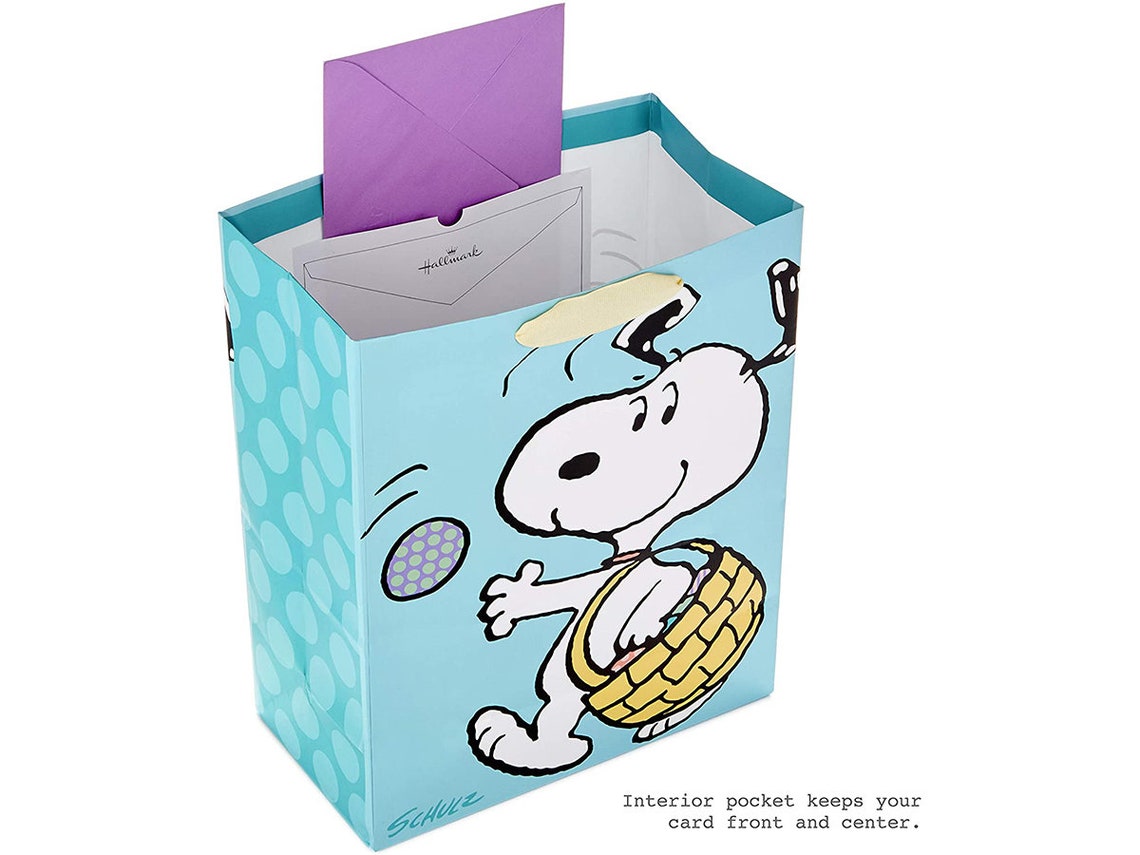 Hallmark 13 Large Peanuts Easter Gift Bag with Tissue Etsy
