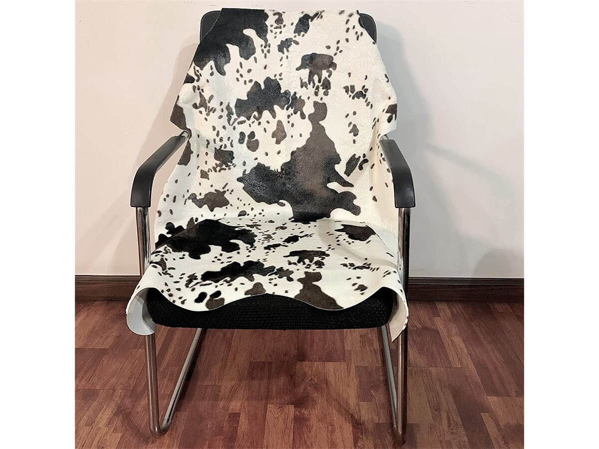 Cow Print Rug Faux Cowhide Area Carpet Animal Print Mat for Etsy