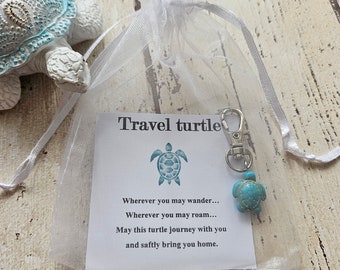 Travel Turtle, guardian angel for the trip, the vacation