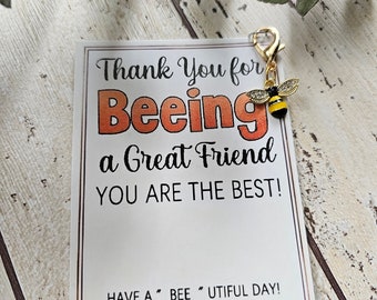 Thank you best friend, Danke beste Freundin, bester Freund, guter Freund,  Bestie, Bienchen, Glücksbringer