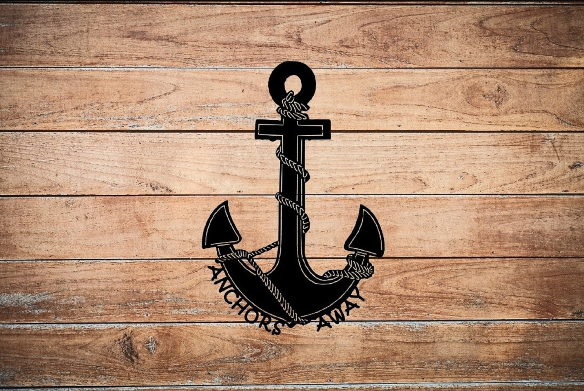 Metal Anchors Away Sign Metal Sign Anchor Sign Etsy