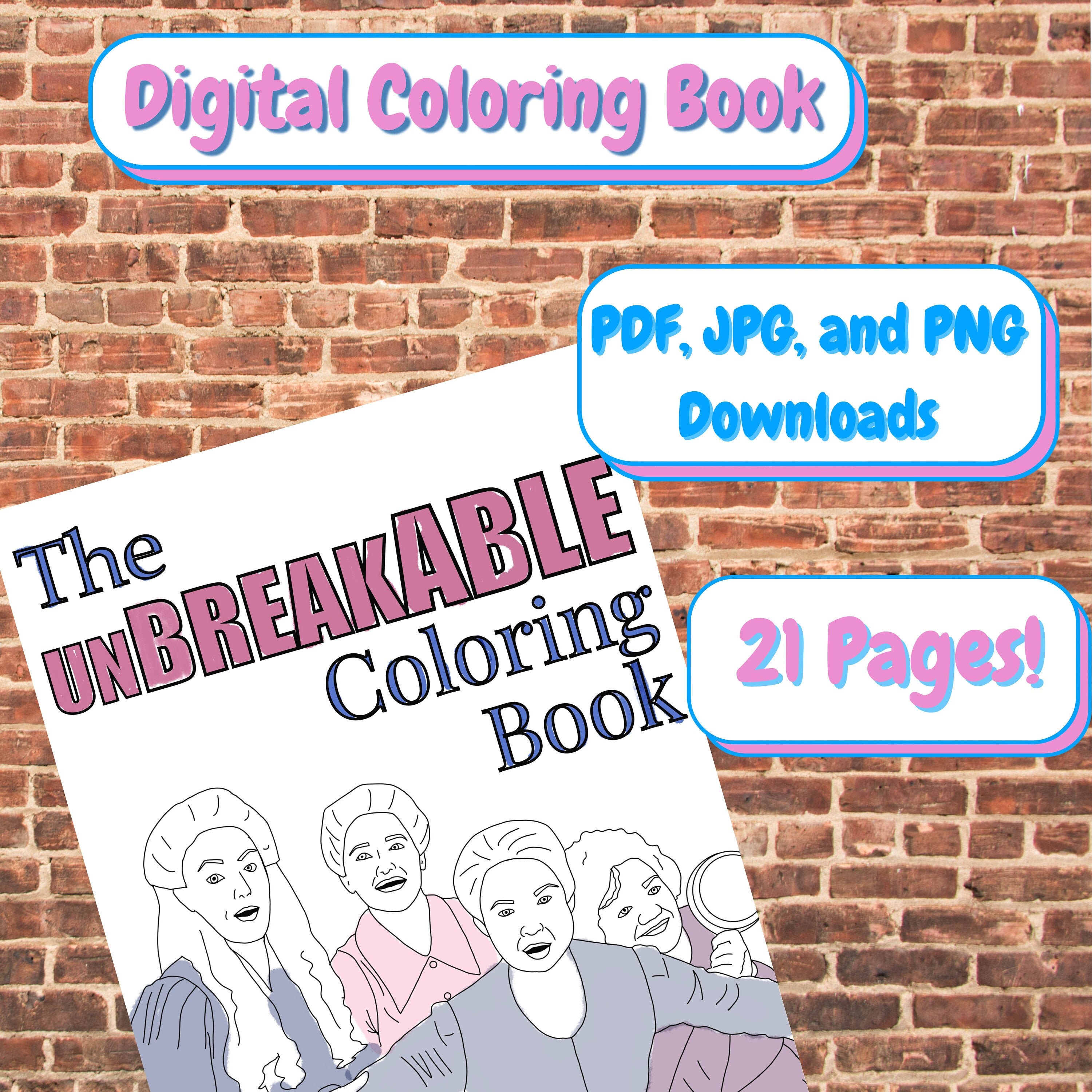 Unbreakable Kimmy Schmidt Coloring Book 21 Pages - Etsy