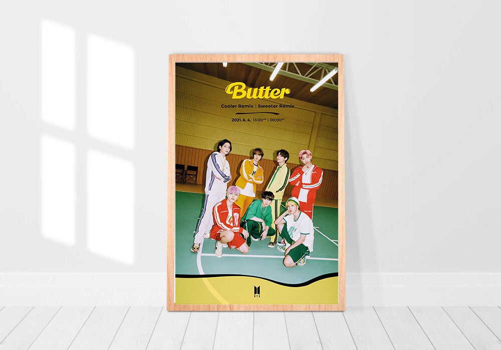 BTS Butter Sweeter Cooler Remix Poster BTS 2021 Comback | Etsy