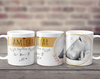 Personalized Photo Coffee Mug, Custom Ceramic Mug, Made in USA