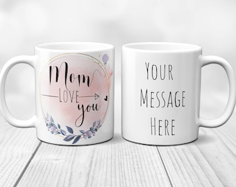 Personalized Mom Coffee Mug, Mother's Day Gift, 11oz Ceramic