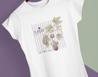 Anjir T-Shirt, Persian Typography Shirt, fig t_shirt,  Farsi Graphic Tee, Iranian Art Shirt, Minimalist Persian Design, انجیر